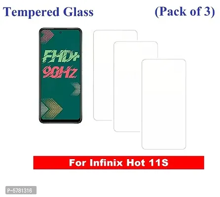 Infinix Hot 11s Tempered Glass (Pack of 3)