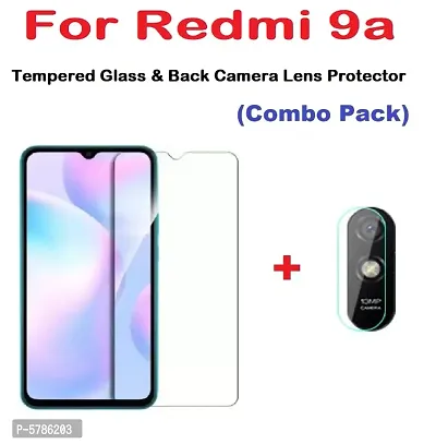 Redmi 9a (ISAAK) Tempered Glass  Camera Lens Protector (COMBO PACK)
