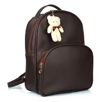 Trendy Brown PU Solid Bag Set For Women- 3 Bags-thumb1