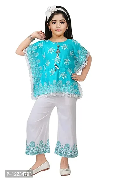 Fabulous Rayon Printed Top With Pant Set For Girls-thumb0