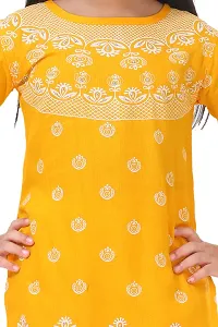 LINKKART FASHION Girls Festive  Party Kurta and Pallazo Set (4-5 Years, Yellow)-thumb2