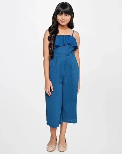 Stylish Solid Basic Jumpsuit For Girls