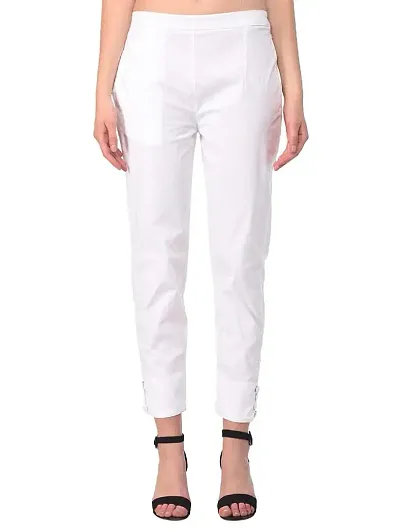Girik Fashion Lycra Rayon Slim Pants Ethnic Trouser Casual Bottom Wear for Women's