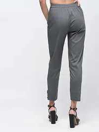 Girik Fashion Women's Lycra Rayon Slim Pants Ethnic Trouser Casual Bottom Wear (Medium, Grey)-thumb2