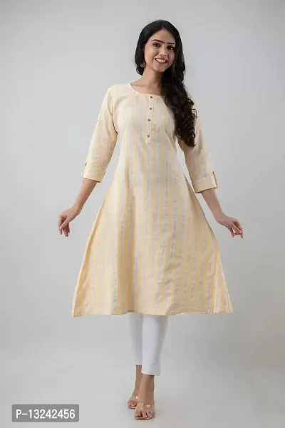 PREKSHA Cotton Printed Kurti (XXX-Large, 1942-Lemon)-thumb2