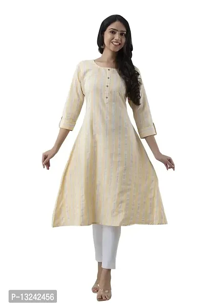 PREKSHA Cotton Printed Kurti (XXX-Large, 1942-Lemon)-thumb0