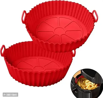 Reusable Universal Air Fryer Silicone Pot Basket Pack of 2-thumb0