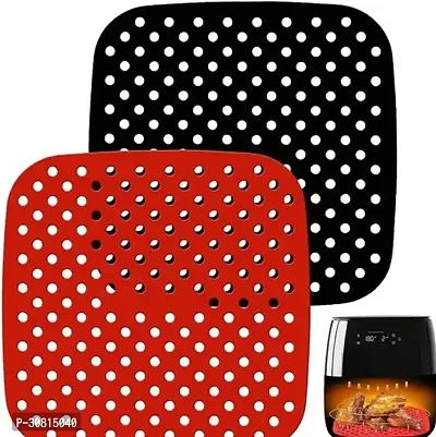 Air Fryer Silicone Baking Tray Silicone Air Fryer Liners Sheet Pack of 2