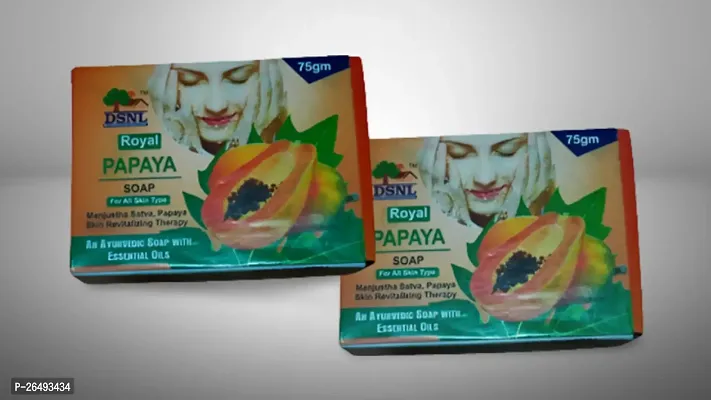 Papaya Beauty Soap For Skin-Pack Of 2