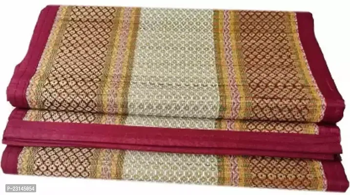 Velvet, Artificial Grass, Silk, Jute, Cotton, Coir, Bamboo Chatai Mat-thumb0