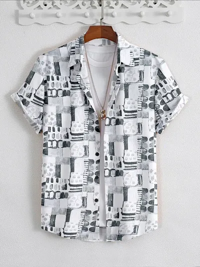 New Launched Cotton Blend Short Sleeves Casual Shirt 