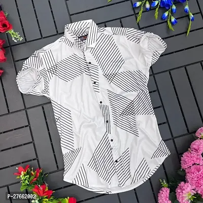 Reliable Multicoloured Short Sleeves Casual Shirt For Men-thumb0