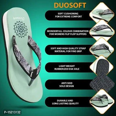Elegant Green Synthetic Solid Flip Flops For Women-thumb2