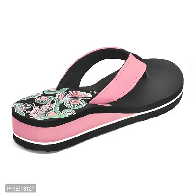 Elegant Pink Synthetic Solid Flip Flops For Women-thumb4