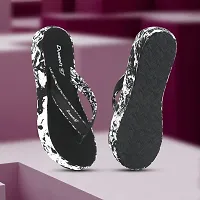 Elegant Black Synthetic Solid Flip Flops For Women-thumb1