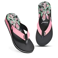Elegant Pink Synthetic Solid Flip Flops For Women-thumb2