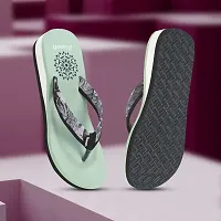 Elegant Green Synthetic Solid Flip Flops For Women-thumb3