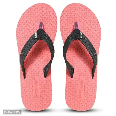 Elegant Pink Synthetic Solid Flip Flops For Women-thumb0