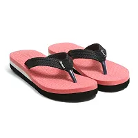 Elegant Pink Synthetic Solid Flip Flops For Women-thumb1