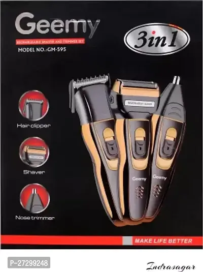 Professionals Design 3 In 1 Perfect Men Shaver Hair Clipper FOR UNISEX ( PACK OF 1 )-thumb3