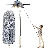 Microfiber Feather Duster Bendable  Extendable Fan Cleaning Duster  ( PACK OF  1 )-thumb1