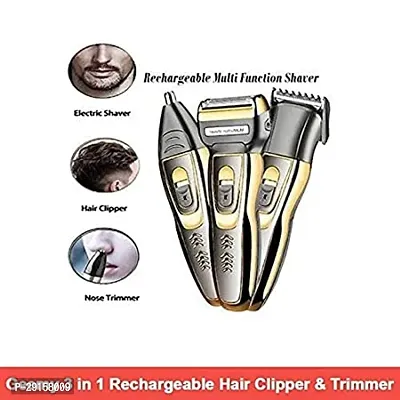 3 in 1 Multipurpose Beard, Nose, Ear, hair trimmer ( PACK OF 1 )-thumb2