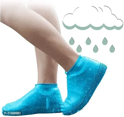 Reusable Rainproof Non-Slip Resistant Waterproof Silicone Boots Shoe Cover - Pack of 1-thumb0