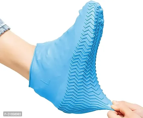 Reusable Rainproof Non-Slip Resistant Waterproof Silicone Boots Shoe Cover - Pack of 1-thumb4