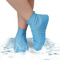 Reusable Rainproof Non-Slip Resistant Waterproof Silicone Boots Shoe Cover - Pack of 1-thumb1