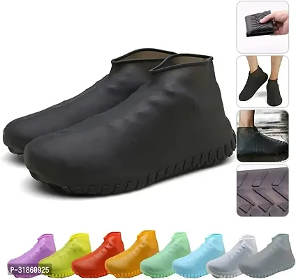 Reusable Rainproof Non-Slip Resistant Waterproof Silicone Boots Shoe Cover - Pack of 1