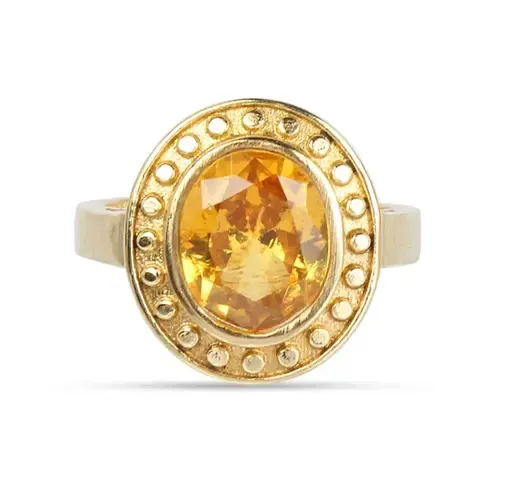 -Beautiful Brass Stoned Ring For Women