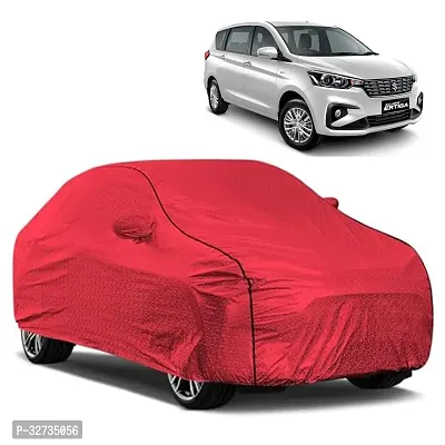 Kahra Maruti Suzuki Ertiga Car Cover, Water Resistant With Polyester Fabric, All Weather Protection, Elastic Bottom, Heavy Buckle, Mirror Pockets (Red)