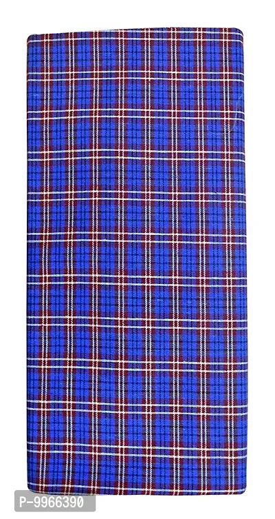 Classy Cotton Checked Stitched Lungie For Men-thumb0