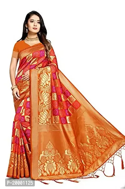 Buy Nency fashion Women's Banarasi Silk Saree With Blouse Piece