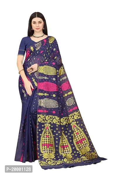Nency Fashion Womens Wear Banarashi Saree of Jacquard Fabric with Blouse Piece