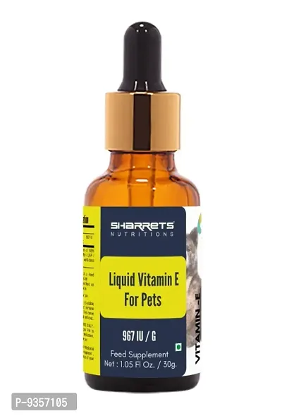 Buy Vitamin E Acetate Oil Supplement For Dogs cats pets 30g Online In India At Discounted Prices