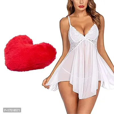 Stylish Fancy Designer Net Baby Dolls Sleepwear Lingerie Night Dress For Women