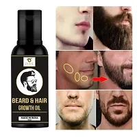 Leevo Best  Advanced and powerful beard growth oil | Patchy Beard With Redensyl | Mustache Beard oil || Dadhi Oil | Mooch Oil Special ( 30ml )-thumb1