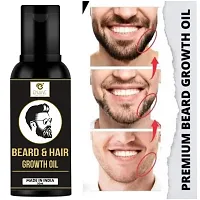 ENJAVE Advanced Veda Care Beard Hair Growth oil- best beard oil for mens, beard oil man,beard growth oil,patchy beard growth,dadhi oil,mooch oil,dadhi ugane wala oil,advanced beard growth oil,orignal-thumb1