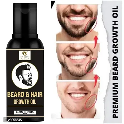 ENJAVE Advanced Veda Care Beard Hair Growth oil- best beard oil for mens, beard oil man,beard growth oil,patchy beard growth,dadhi oil,mooch oil,dadhi ugane wala oil,advanced beard growth oil,orignal-thumb2