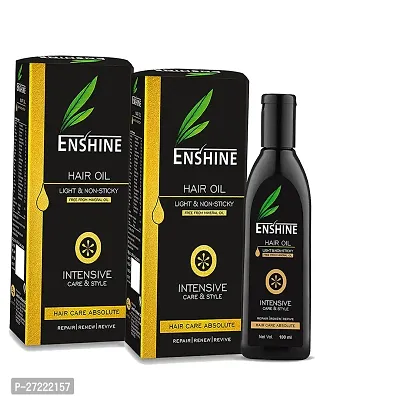 Enshine Hair Oil,(Pack of 2-100ml Each) Hair Oil for Hair Growth  Hair Fall Control with Rich Blend of 21 Herbal Oils|Light  Non-Sticky|Helps for Hair loss |Ideal for Men  Women-thumb0