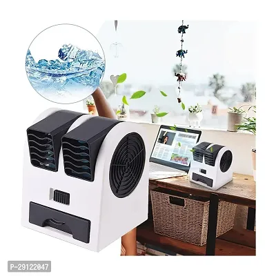 Jmd EMrt Mini Cooler AC USB and Battery Operated Air Mini Water Air Cooler Cooling Fan Duel Blower with Ice Chambe Perfect for Temple,Home,Kitchen USE, Study Many Pack of 1-thumb4