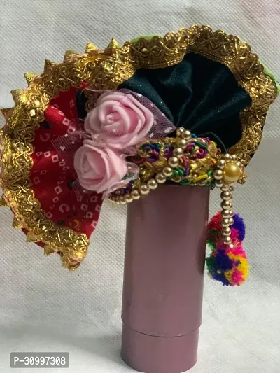 Rajasthani Style Embellished Religious Laddu Gopal Turban-thumb2