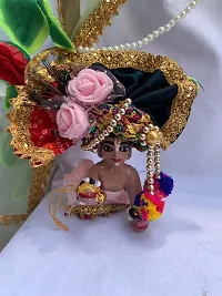 Rajasthani Style Embellished Religious Laddu Gopal Turban-thumb1