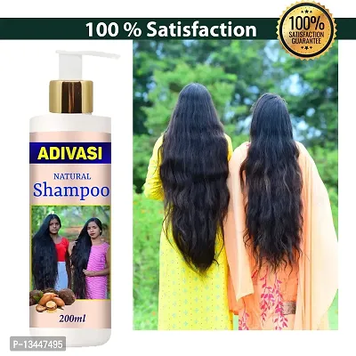 Adivasi Herbal Premium Quality Hair Shampoo For Hair Regrowth &nbsp;Shampoo With Oil 200Ml+100Ml Pack Of 2-thumb3