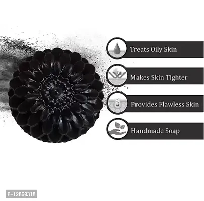 Charcoal Soap For Deep Pore Cleansing And Flawless Skin 100 Gms&nbsp;(100 G)-thumb2