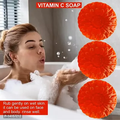 Vitamin-C Energizing Soap With Mint And Eucalyptus For A Refreshing Bathing Experience Pack Of 3-thumb0