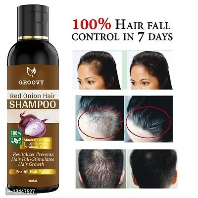 Premium Onion Methi(Fenugreek) Shampoo Help For Rapid Hair Growth,Anti Hair Fall, Split Hair And Promotes Softer And Shinier Hair 100Ml-thumb2