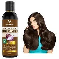 Onion Black Seed Hair Shampoo - With Comb Applicator - Controls Hair Fall And Regrowth Hair - No Mineral Oil, Silicones, Cooking Oil And Synthetic Fragrance Hair Shampoo 100Ml-thumb3