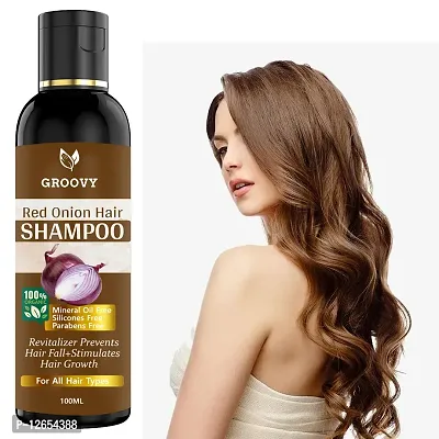 Onion Hair Shampoo With Vitamin E,100% Natural Oils And Herbs, 100 Ml Hair Shampoo 100 Ml)-thumb0